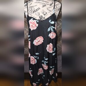 Spaghetti strap dress formal or casual .Floral print.